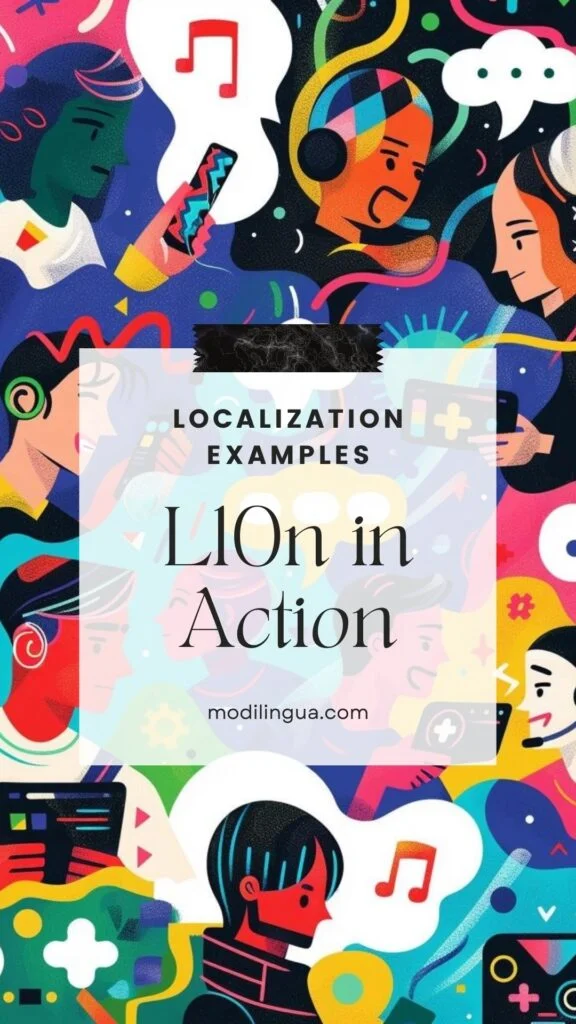 colourful graphic illustration for an article about localization examples