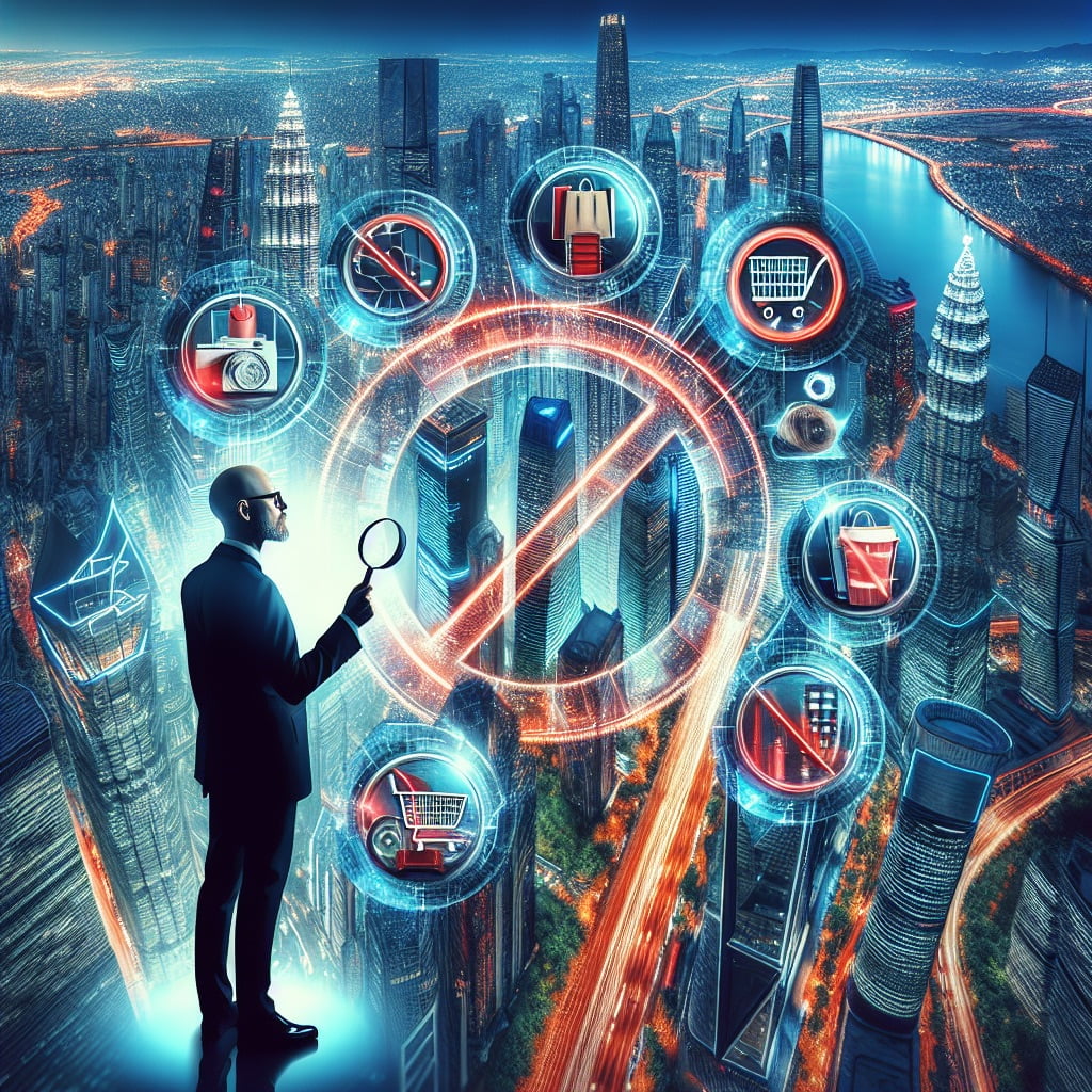 Graphical image, man standing above overlaid nighttime skyline of NYC holding a magnifying glass, illustrating an article about localization best practices