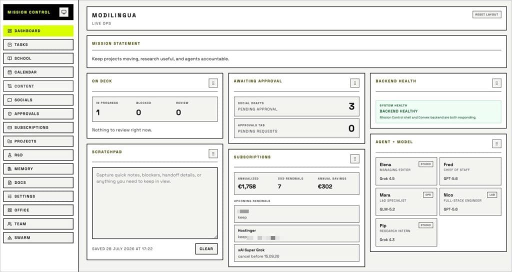 openclaw dashboard