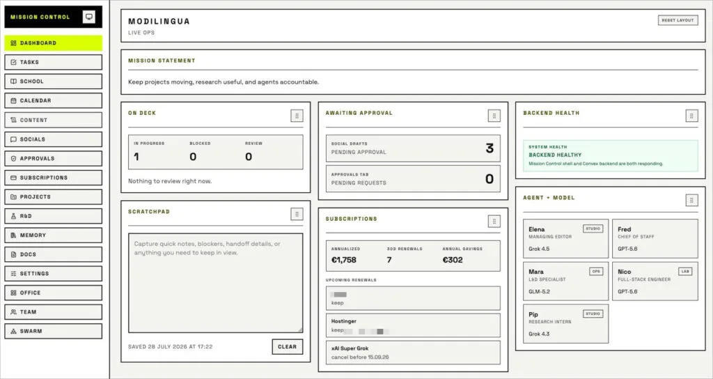 openclaw dashboard